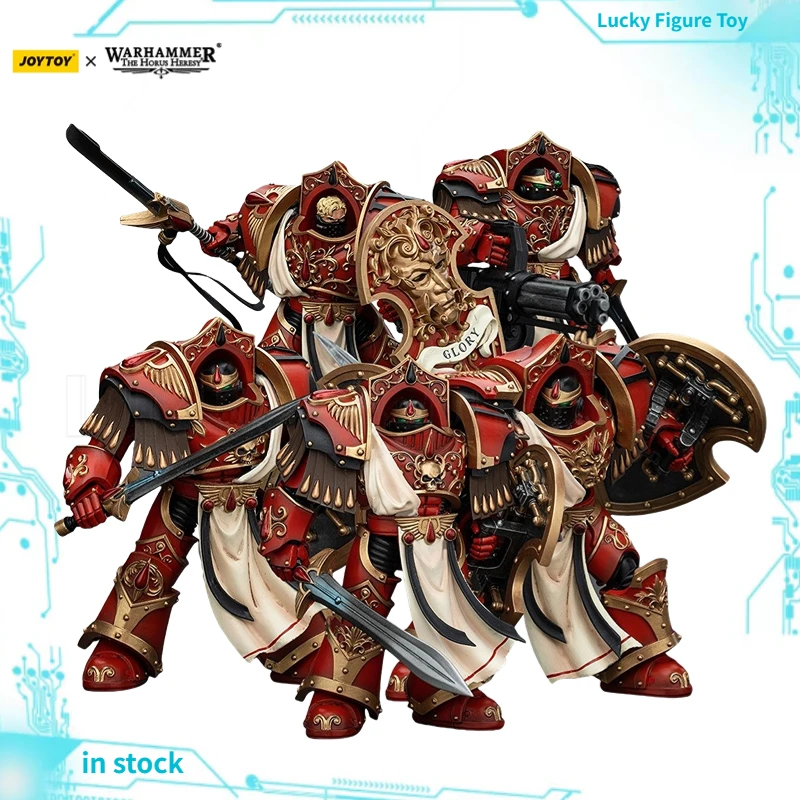 【Origineel】JOYTOY Warhammer 40K Blood Angels Crimson Paladins Squad 5PCS 1/18 Action Figure Model Speelgoed