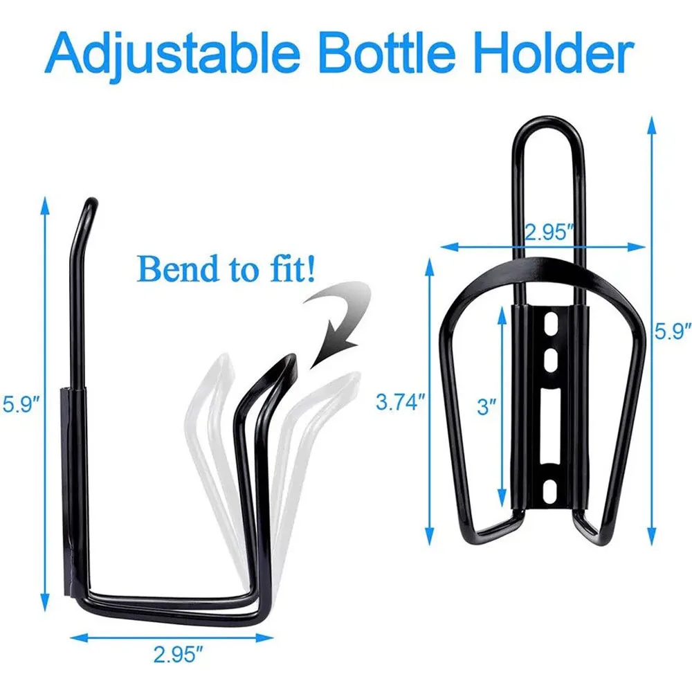 Aluminum Alloy Bicycle Bottle Holder Lightweight Universal Road Mountain Bike Water Bottle Rack Mount