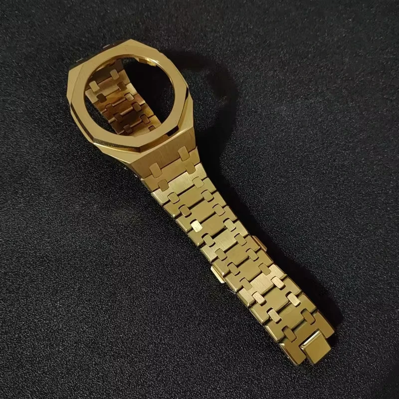 Stainless Steel Case & Watch Strap Replacement Mod Kit