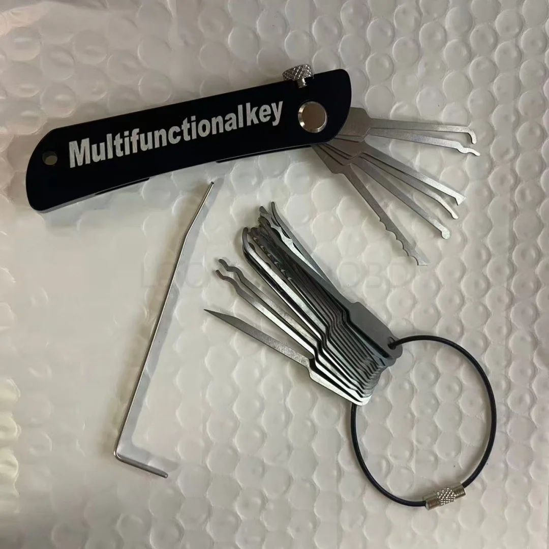 New 21IN1 Full Set Compact Lock Picking Set Rust-resistant Versatile Door Open Keys Portable Tool for  Key Replacement Convenien