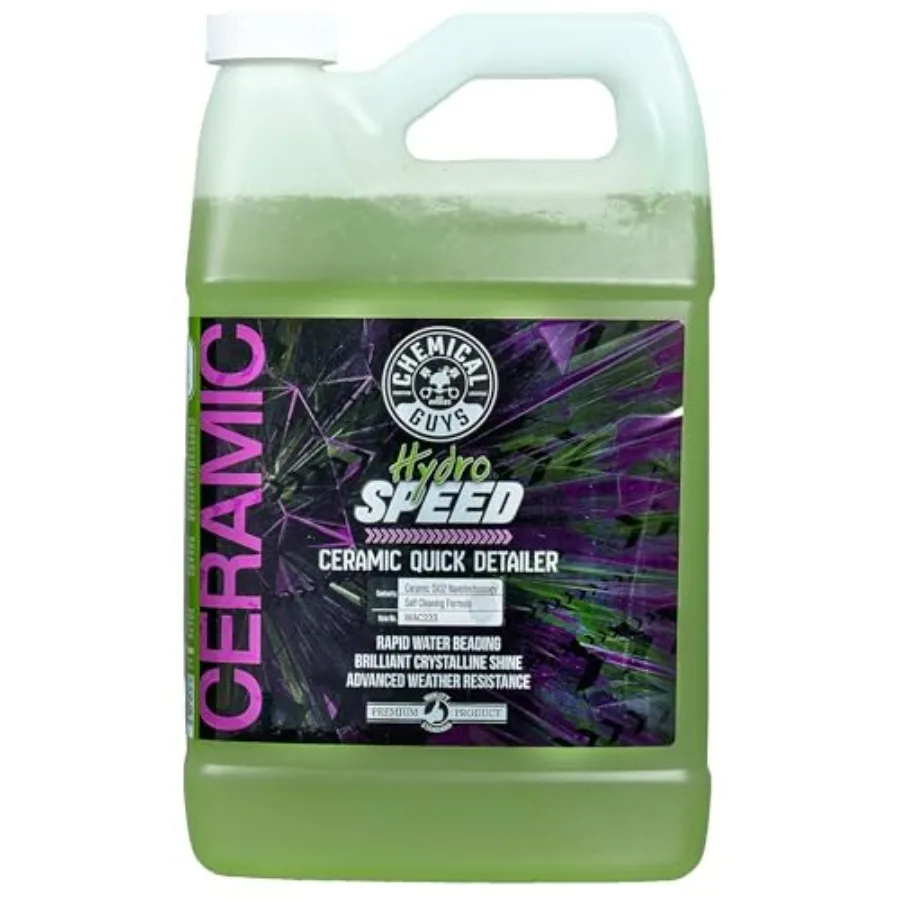 

HydroSpeed Ceramic Quick Detailer Spray SiO2 Shine Car Detailer for Cars Trucks SUVs Motorcycles RVs Boosts Gloss Hydrophobic P