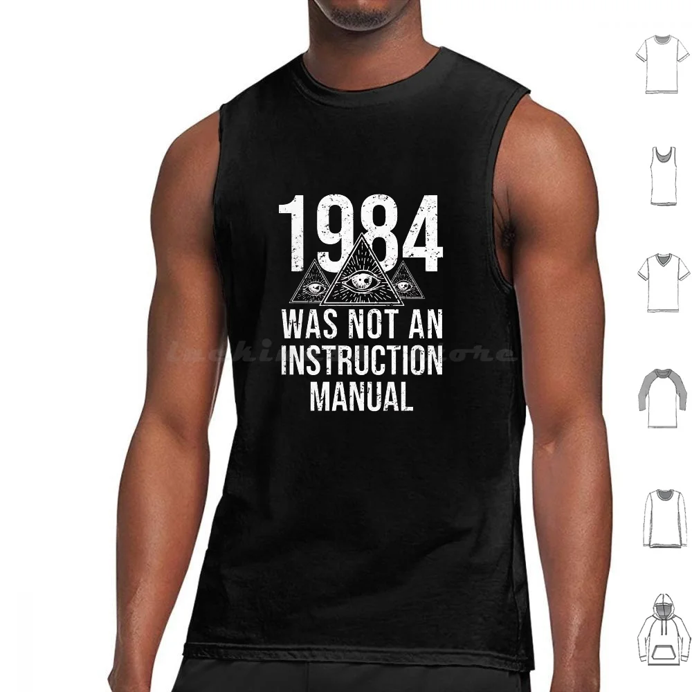 1984 Was Not Supposed To Be An Instruction Manual Tank Tops Print Cotton 1984 Was Not Supposed To Be An Instruction