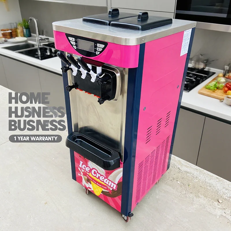 Fully Automatic Removable With Pulley Commercial Soft Serve Ice   Cream Maker Price Ice Cream Making Machine for Business