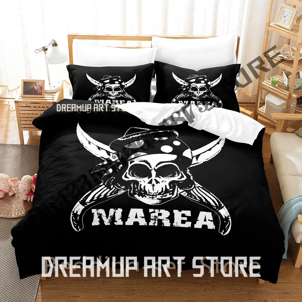 3D Print Skull Pirates Marea Rock Bedding Set Single Twin Full Queen King Size Bed Set Adult Bedroom Duvetcover Sets Anime Bed