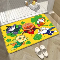 Zerbini per bambini Anpanman Anime tappeto corridoio tappeti per piedi tappetino morbido tappeto per animali tappetino da cucina regalo di compleanno decorazioni per la casa tappetino da bagno