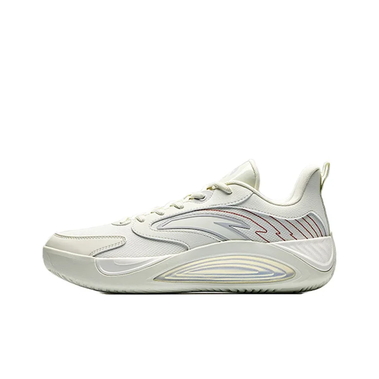 Anta Textile, Synthetic Leather Cushioning Coverage Low top Basketball Shoes Men's 112541603Q-1