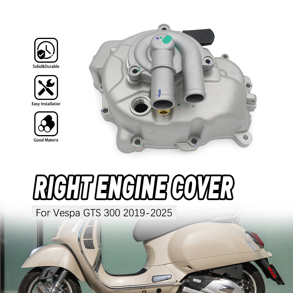 

For Piaggio Vespa GTS 300 GTV MP3 300 2019 2020 2021 2022 2023 2024 2025 Motorcycle Parts Right Engine Cover Protect the engine