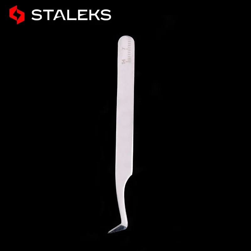 STALEKS PRO 41-6 Tweezers High Precision Anti Static Mink Eyelash Grafting Flowering Essential Tweezers AISI 420 Steel