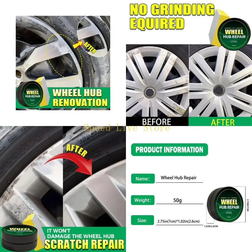 547C Effective Wheel Hub Restoration Polish with Smooth Finishes & Easy Application 50g