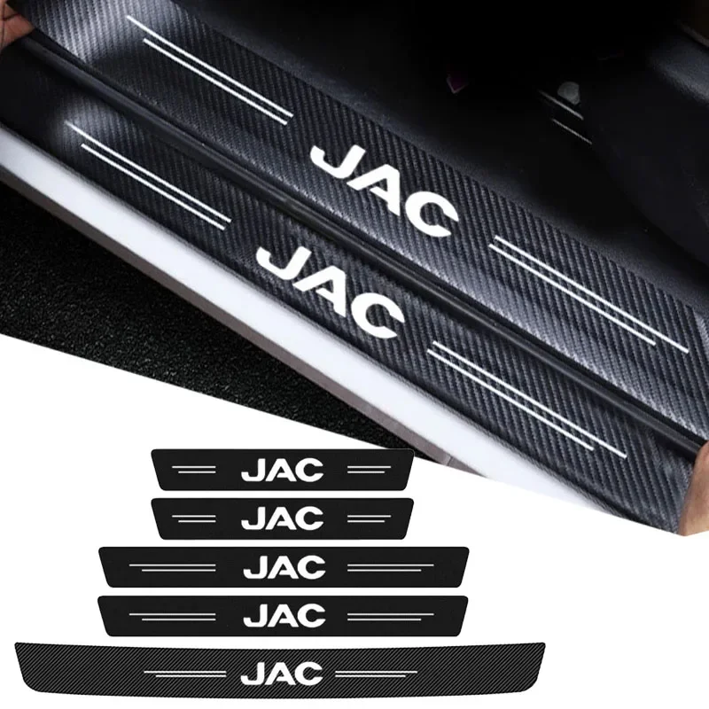 Carbon Fiber for JAC Refine J3 J2 S5 A5 J5 J6 J4 J1 Vapour S2 T8 Car Door Sill Protector Trunk Bumper Guard Stickers Accessories