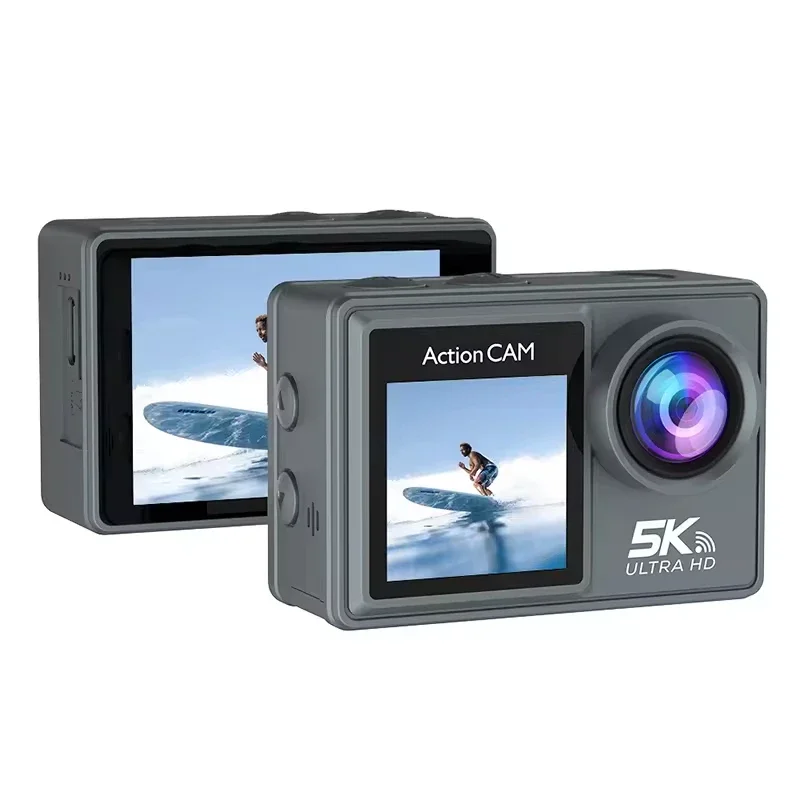 EIS Sports cam High Resolution 4K 60FPS 5K 30FPS  WIFI Double color screen touch 1.5inch&2inch Action Camera Digital Camcorder