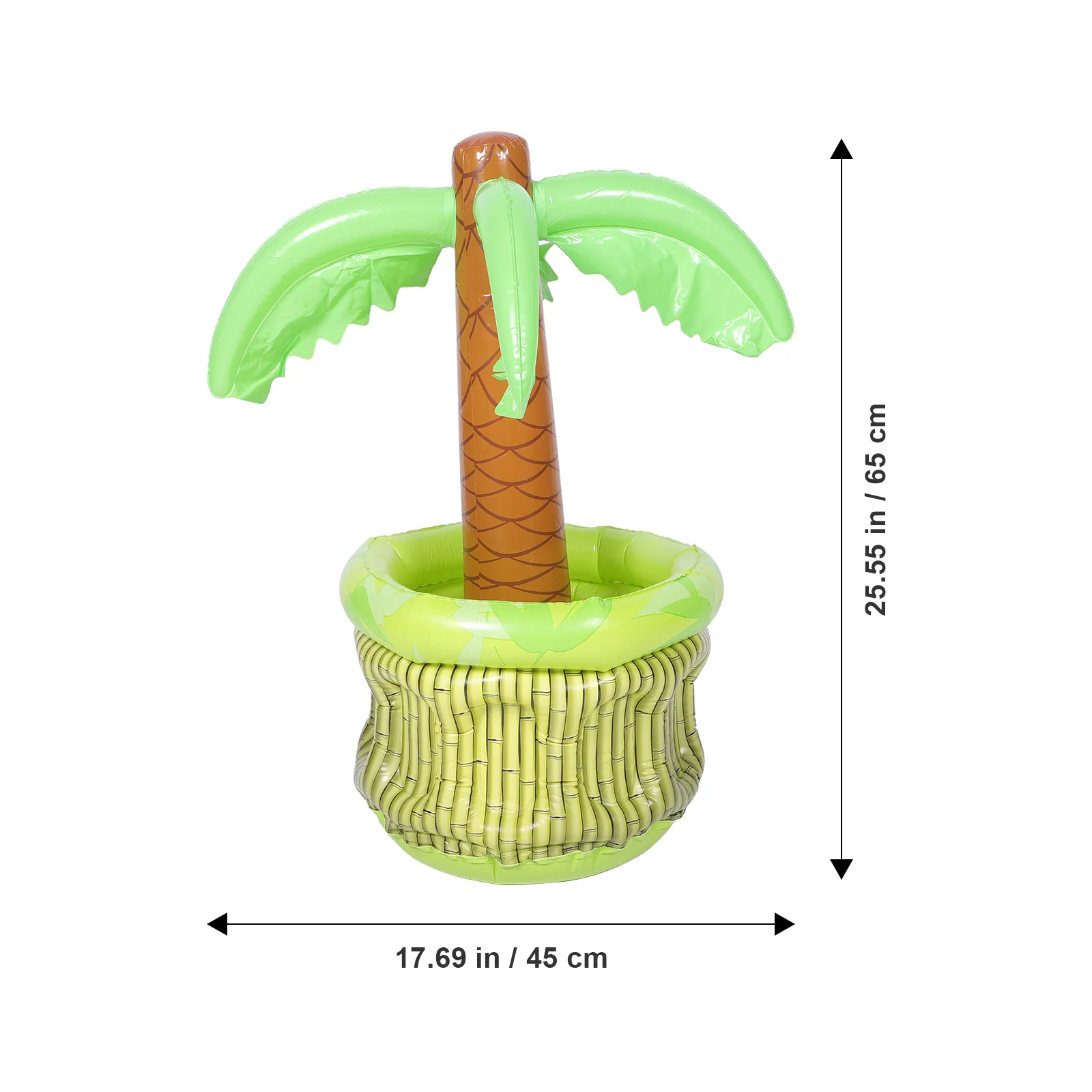 Opblaasbare Kokosnoot Ijsemmer Palmboom Koeler PVC Drank Zwembad Bier Kleurrijke Kubus Container Hawaiiaans Thema