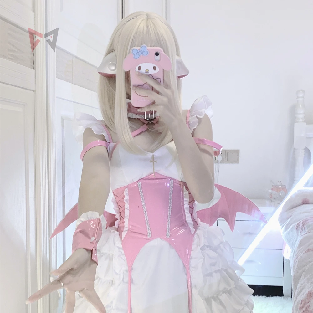 Anime Chobits Chapel Cosplay Costume Accessoires, Oreilles Hairhoop Prop, Perruque à choisir pour fille et femme, En stock