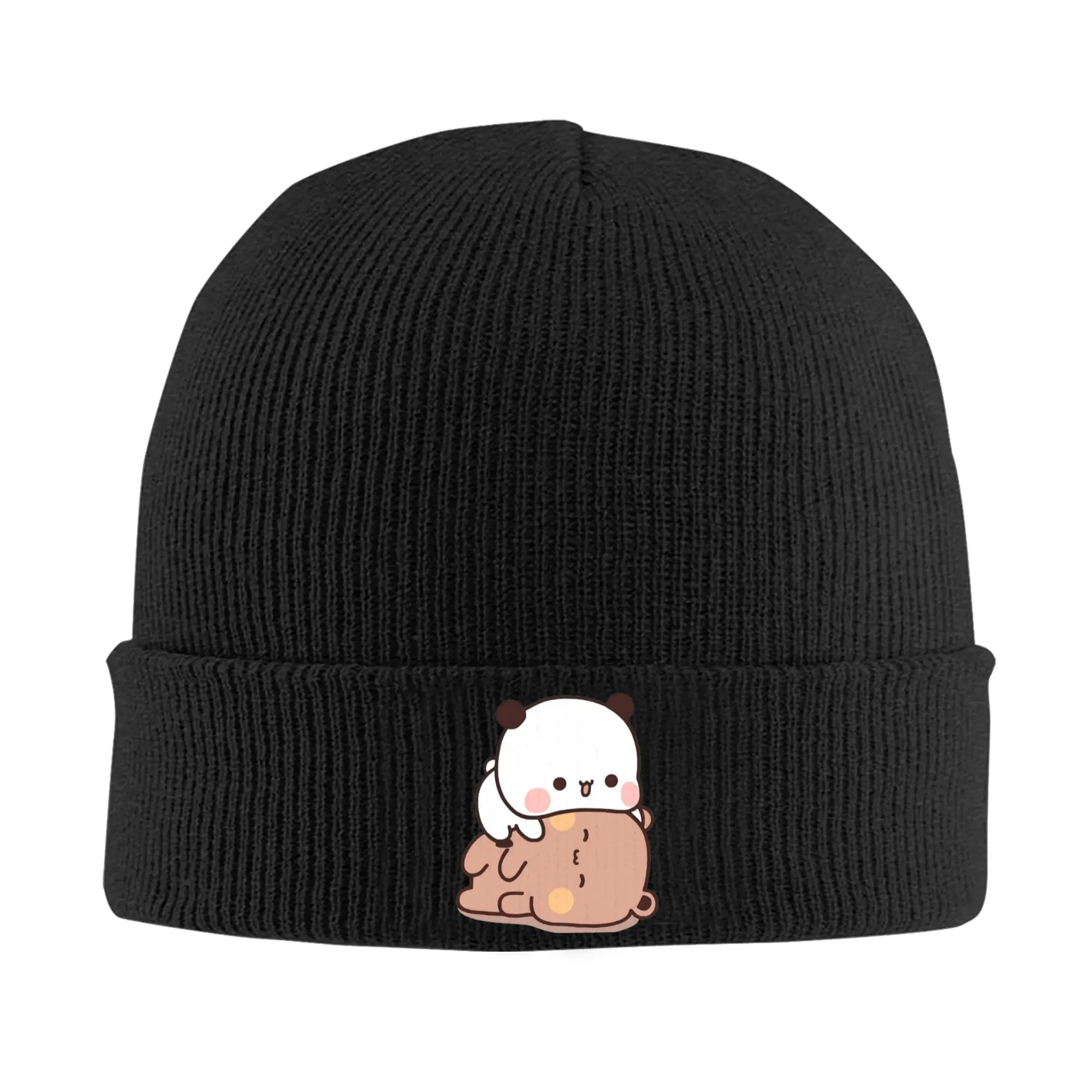 Bubu Dudu Playing Knit Hat Beanie Winter Hats Warm Unisex  Casual Panda Bear Caps Men Women Gift,