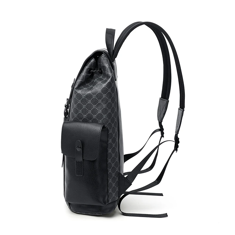 Mochila de couro grande para homens, Viagem ao ar livre, Mochila escolar