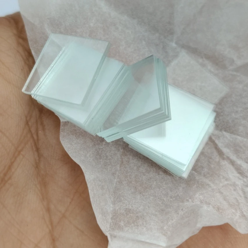 100pcs/box  6-24mm 6x6mm 10x10mm 24x24mm Square Mcroscope Slides Cover Glass Slips  Coverslips for Specimen Preparation