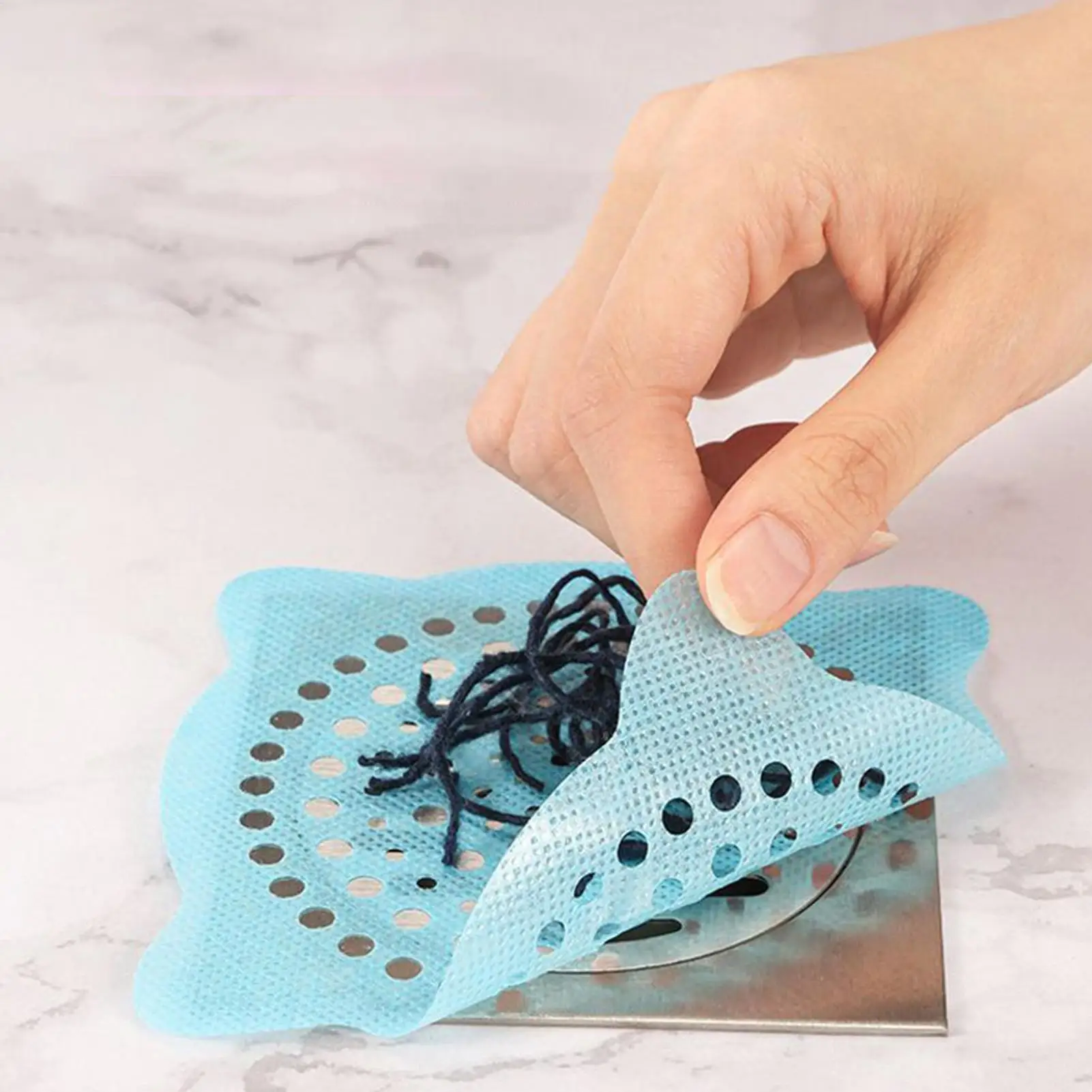 

30 шт., наклейка для слива пола, защита от насекомых, самоклеящаяся сетка для фильтра для волос в ванной комнате, канализационный фильтр, кухонная антиблокирующая сетка