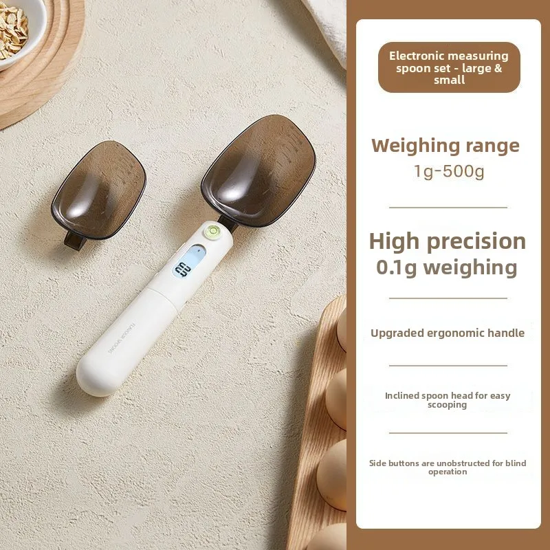 Digital Electronic Measuring Spoon Scale Precise Weighing Spoon for Milk Powder Baby Complementary Food Kitchen Baking
