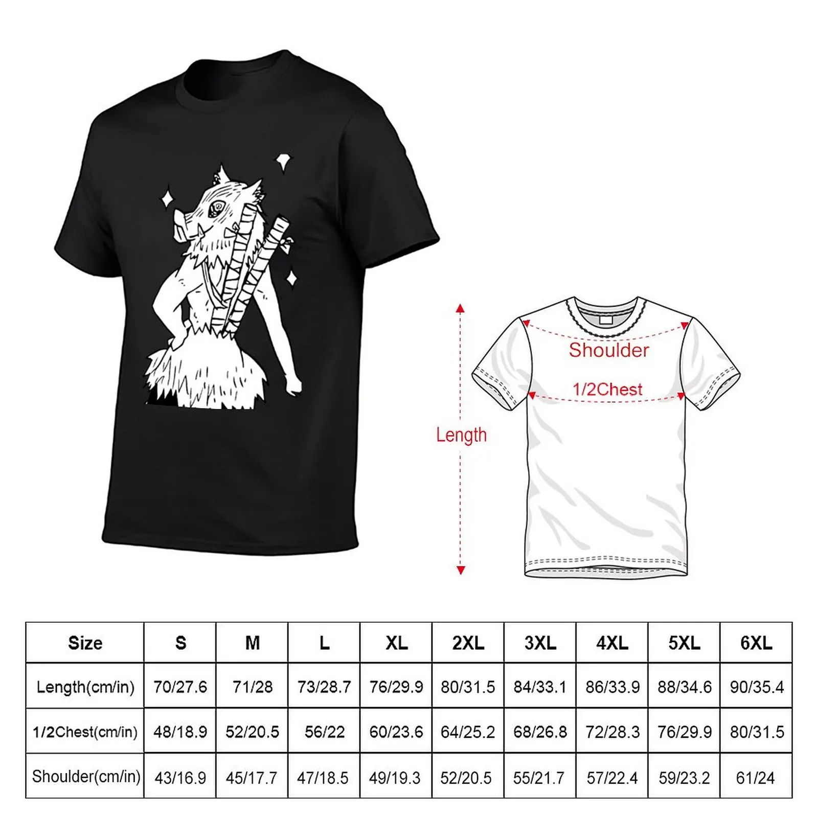 Cute Hashibira Inosuke T-Shirt graphic tee shirt customs design your own tops t shirts men