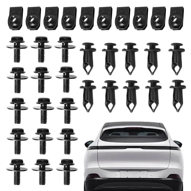 Bumperhouder Clips Push-Type Houder Clip Kit Automotive Hardware Bumper Clips Bumper Motorkap Afschermpaneel