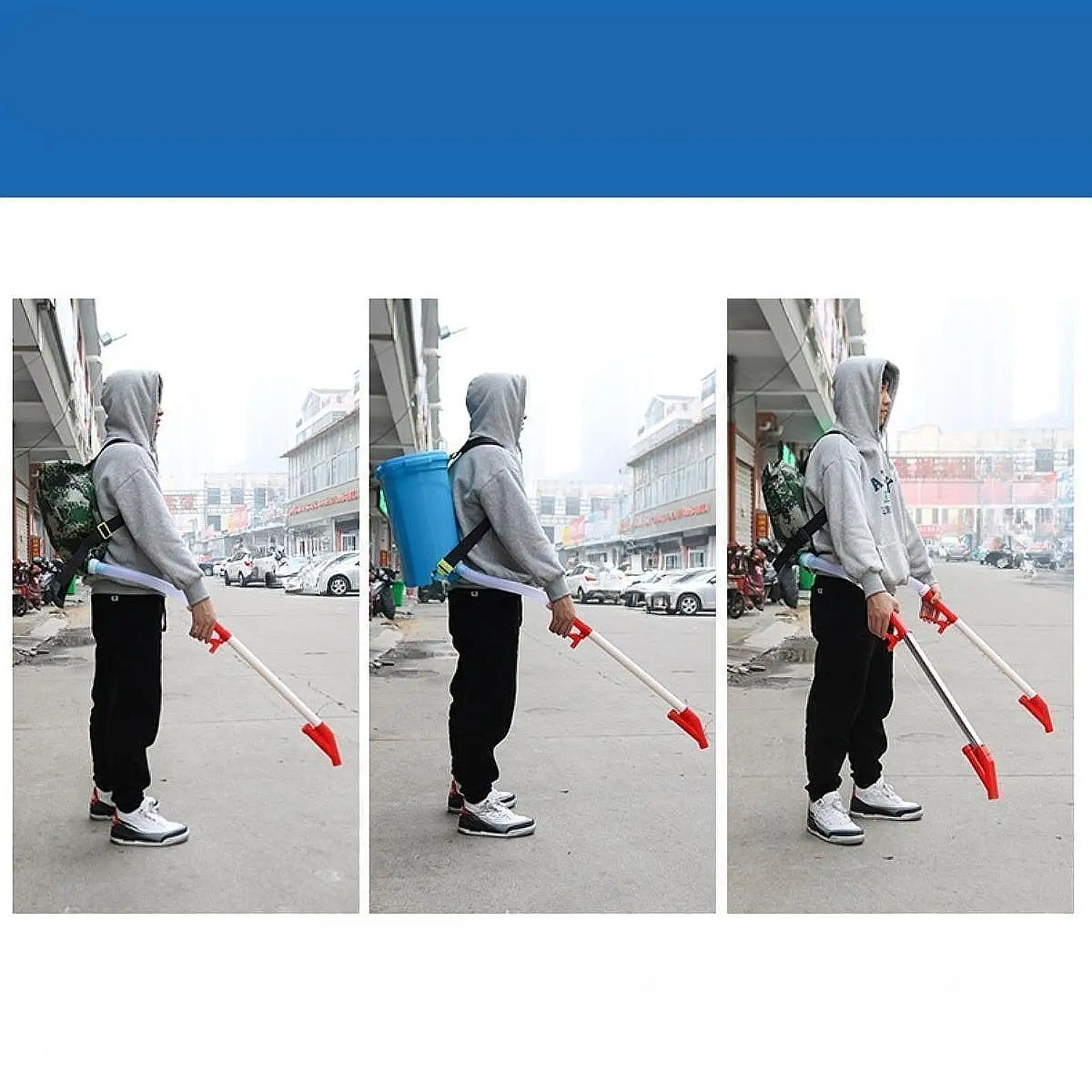 

Manual Fertilizer Applicator with Backpack Bucket Lightweight 25L Capacity