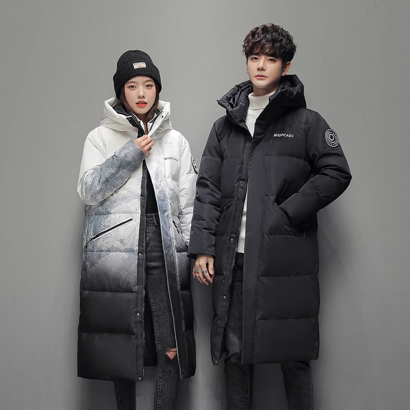 مريح طويل نمط الشتاء في الهواء الطلق الاتجاه سترة ريشة طويلة يندبروف تنفس يندبروف الدافئة ومتعددة الاستخدامات أسفل سترة