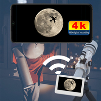 HD Electronic Eyepiece Camera 5-Inch Screen 5X Digital Zoom Telescope Digital Eyepiece for Bird-Watching Lunar Astronomy