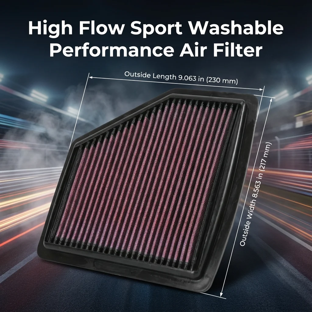 For Honda HR-V Vezel 1.8L R18Z 2014-2022 High Flow Sport Washable Performance Panel Air Filter Replacement 33-5037 1722051BH00