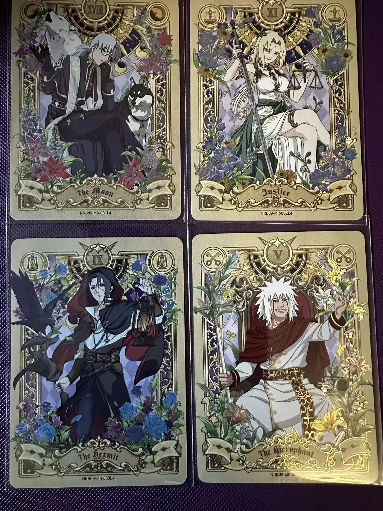 Naruto Cards T2W9 MR SET 4 PCS CARDS original KAYOU gift