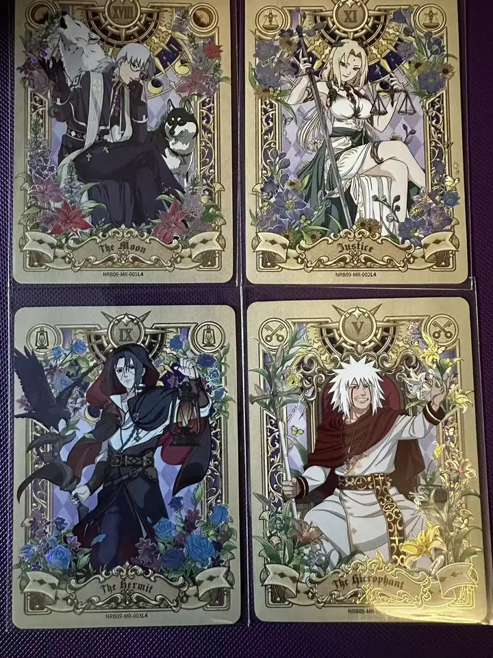 Naruto Cards T2W9 MR SET 4 PCS CARDS original KAYOU gift