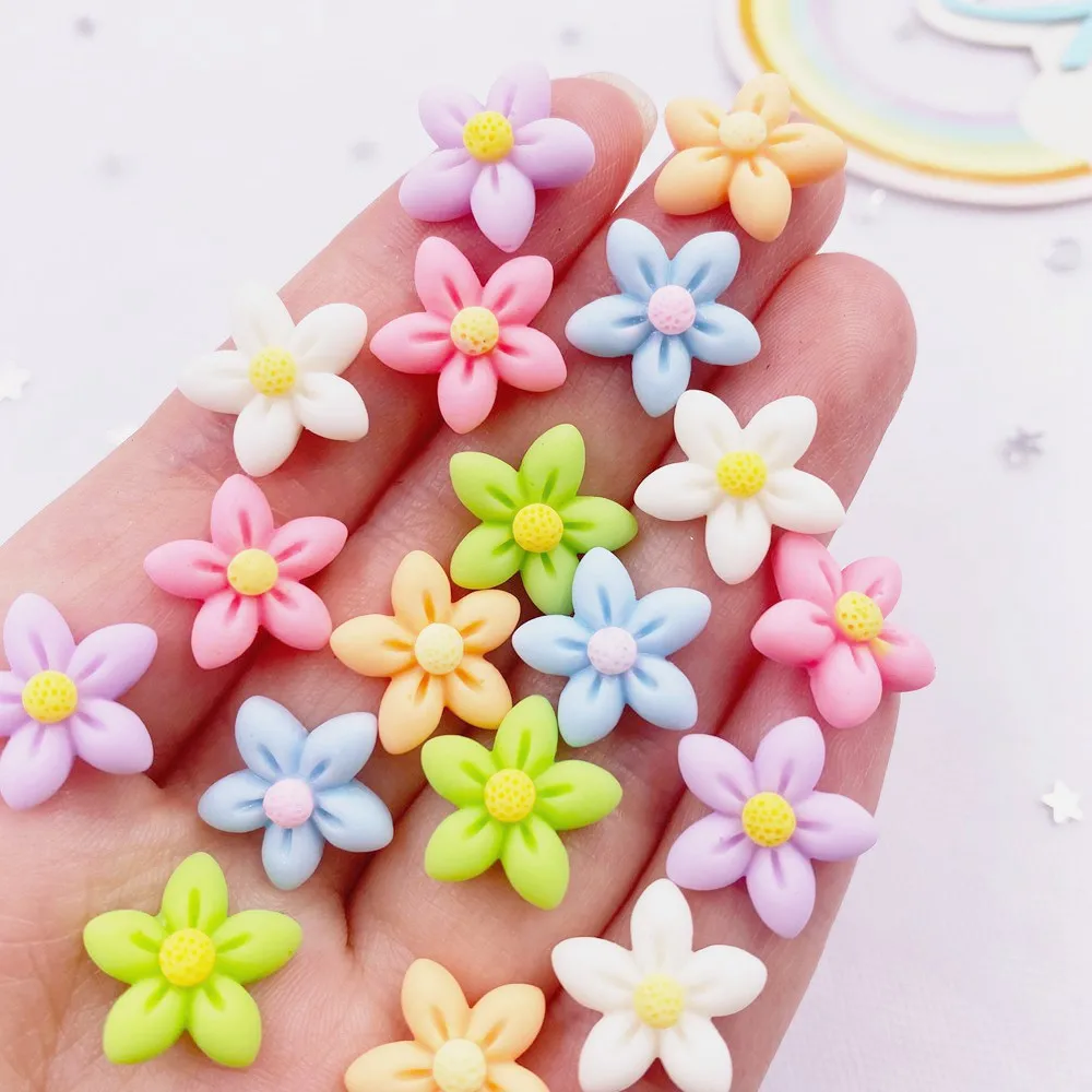 20 pz Resina 14mm Colorato Kawaii 3D Fiore Flatback Pietra Bottoni Appliques per Abbigliamento FAI DA TE Scrapbook Arco Accessorie Mestiere L766