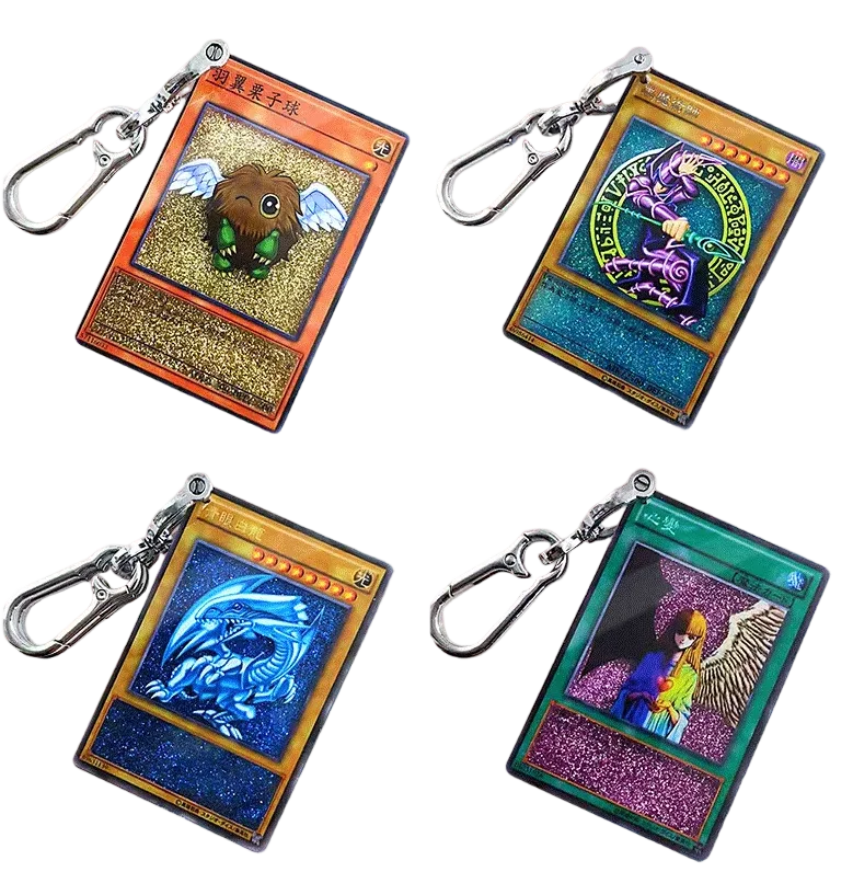 

Original Yugioh TCG Blue Eyes Dark Magician Egyptian God Cards Exodia Pendant Fashion Ornament Children Hobby Collectible Gifts