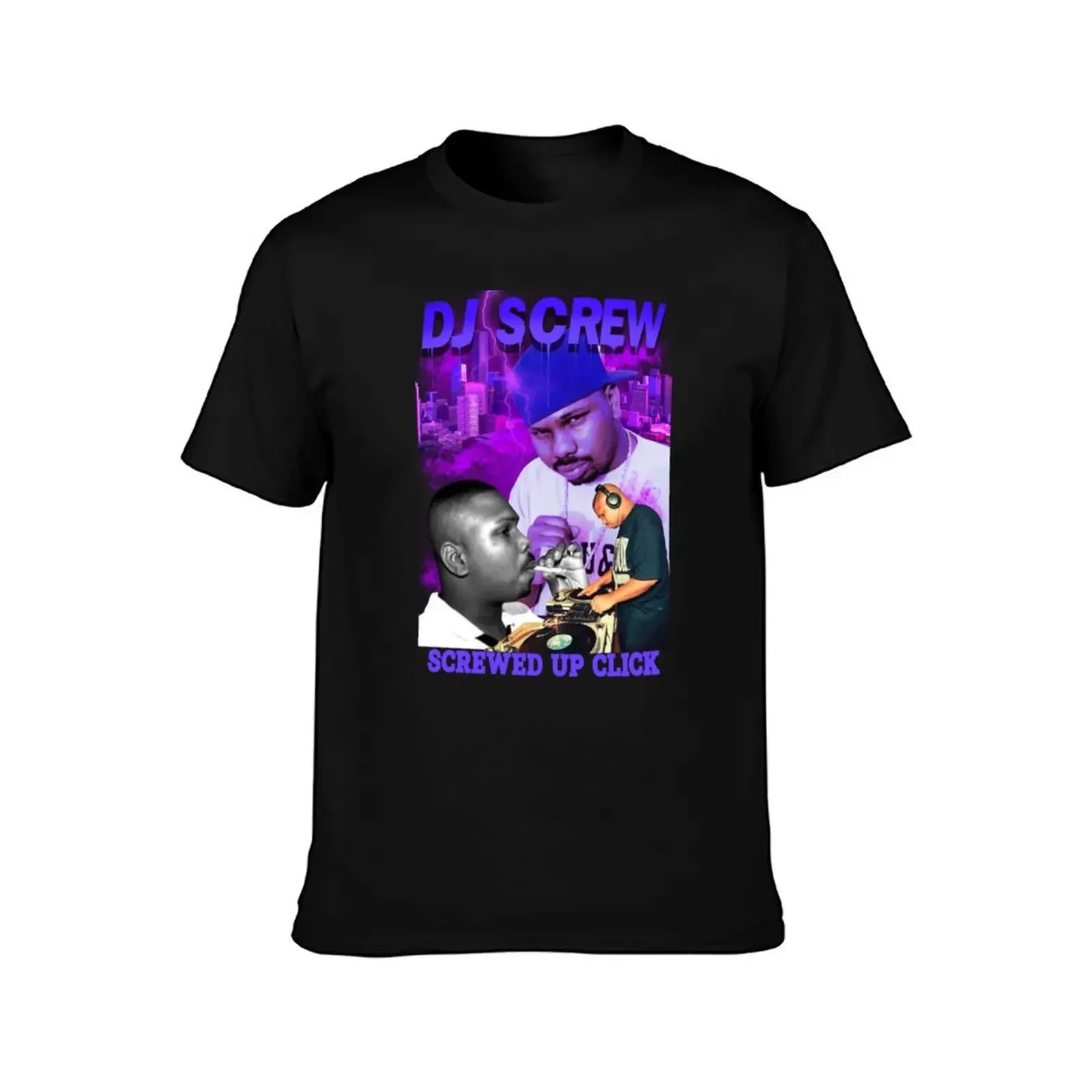 Dj Screw T-Shirt anime summer top funny gifts anime tshirt mens plain t shirts