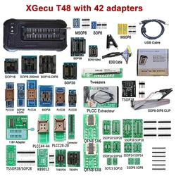 XGECU T48 Programmer [TL866-3G] V12.25 Support 28000+ ICs for SPI/Nor/NAND Flash/EMMC BGA153/162/169/100/221 TSOP/SOP/PLCC