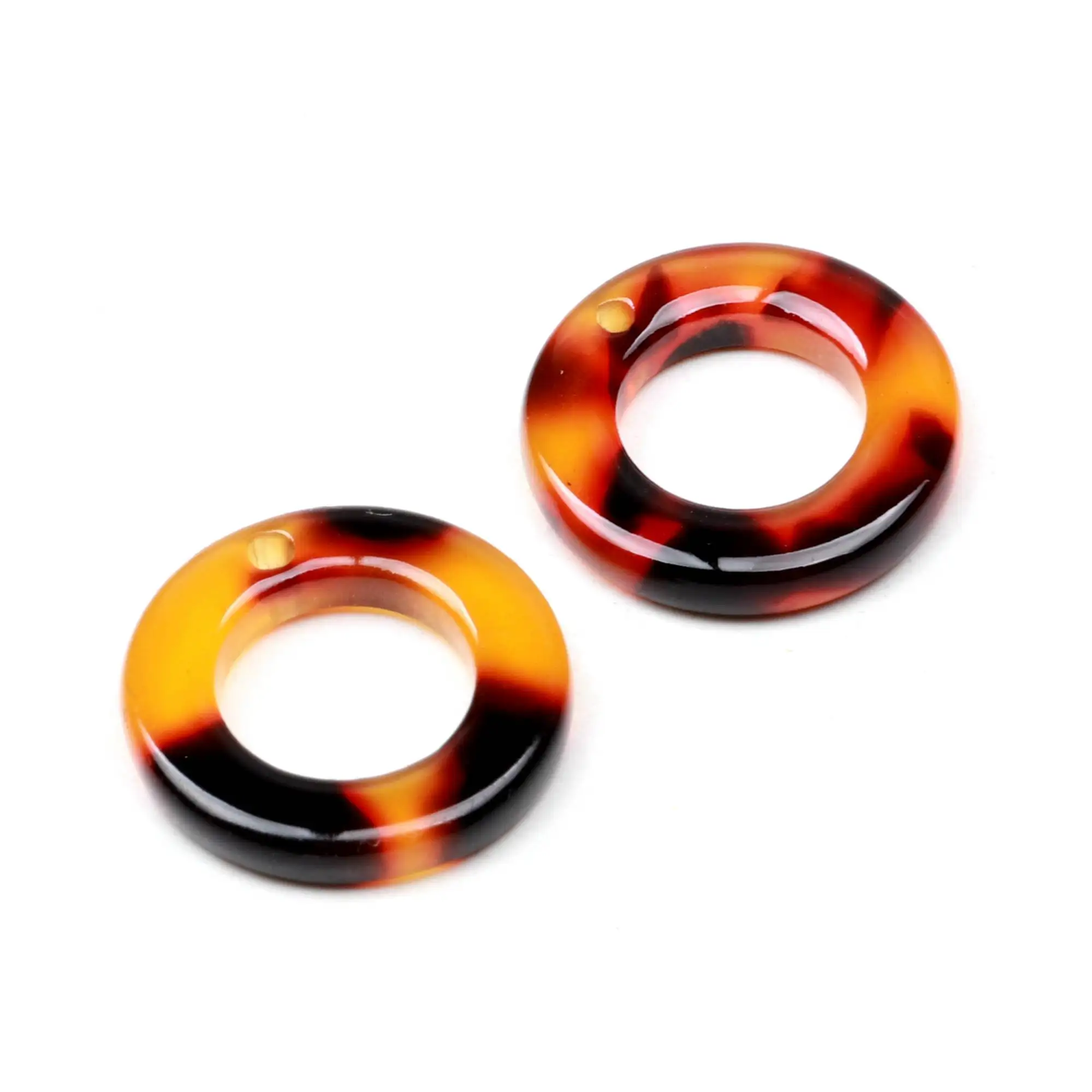 Leopard Print,Tortoise Shell Earring Charm,Acetate Acrylic Beads,Circle Shaped,Boho,Earring Parts,Ohrringe finding,16mm-ACE273