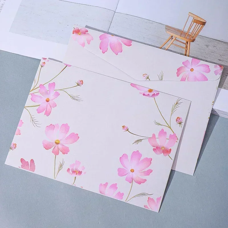 5pcs/set Extra Large Envelopes for Letter Paper Wedding Party Invitation Cards Cover Tickets Gift Packaging Korean Stationery