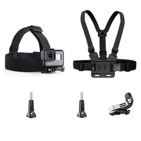 Chest Strap Head Strap Belt For GoPro Hero 12 11 10 9 8 7 6 5 Black Xiaomi Yi 4K Sjcam Sj4000 Insta360 Action Camera Accessories