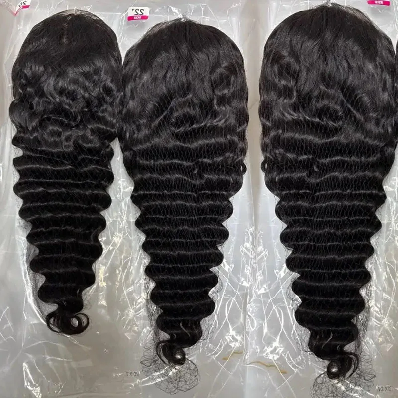 Loose Wave 13x6 Lace Front Human Hair Wig 40 42 Inches Brazilian Water Deep Wave 13x4 HD Lace Frontal Wig Curly Wigs For Women