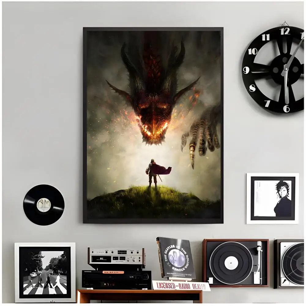open world game D-Dragon's Dogma 2 Poster Modern Wall Art Home Decor Living Room Decorative Print Unframed