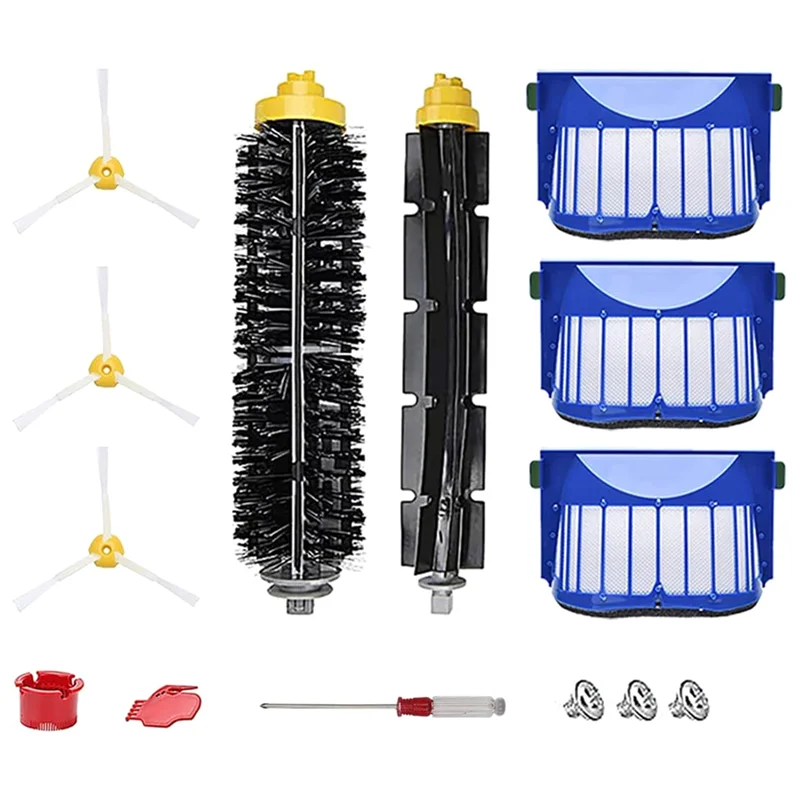 

Roller Brush Filters Replacement Parts for iRobot Roomba 600 Series 694 692 690 680 660 665 651 650 614 500