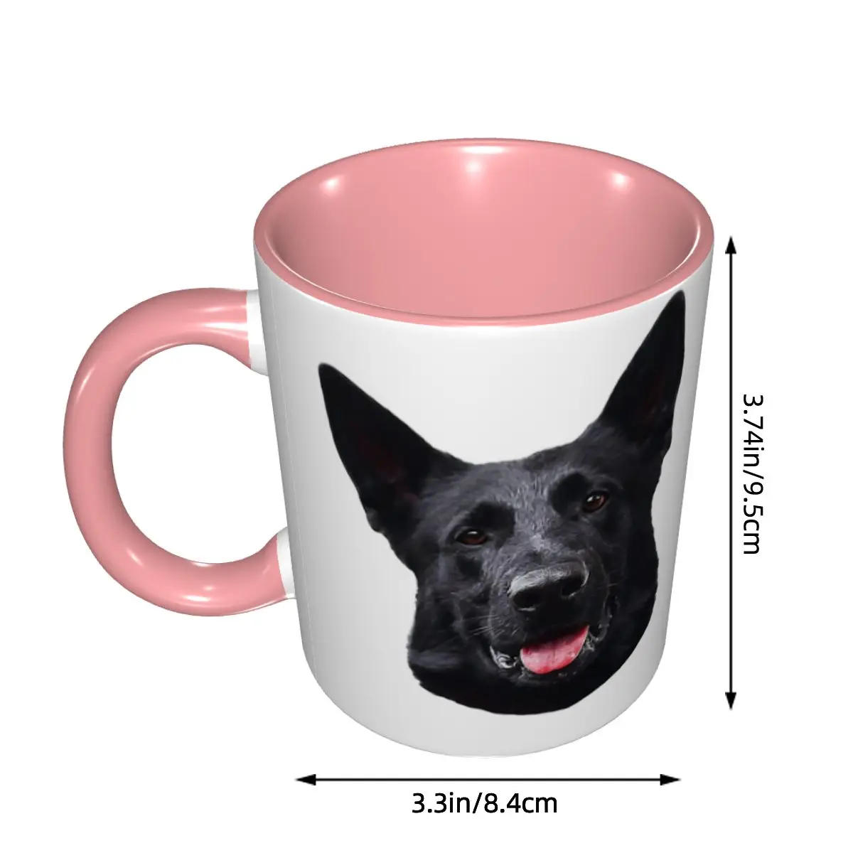 Black German Shepherd Dog - Stunning Mug Funny Ceramic Coffee Cups Tea Mugs Milk Cup Drinkware Gifts for Friends