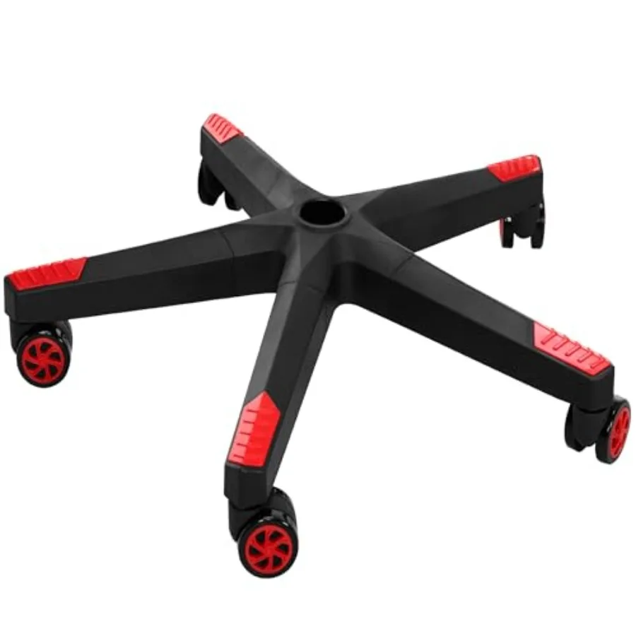 28 Inch Heavy Duty Nylon Gaming Office Chair Base Replacement Part with 5 Casters