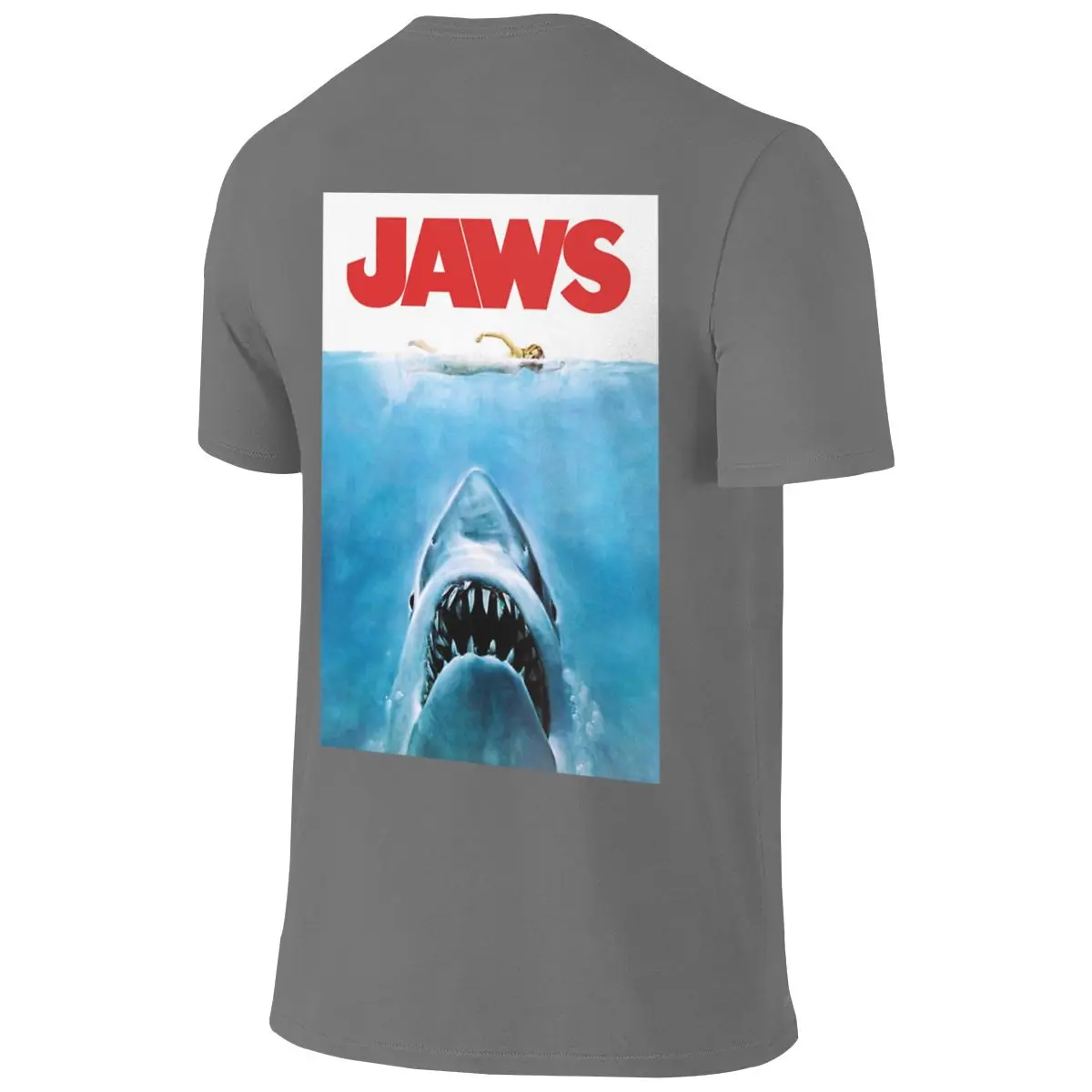 Jaws Flattering For All Body Types Reversible T-shirt Daily Lazy Anti-Static Tee
