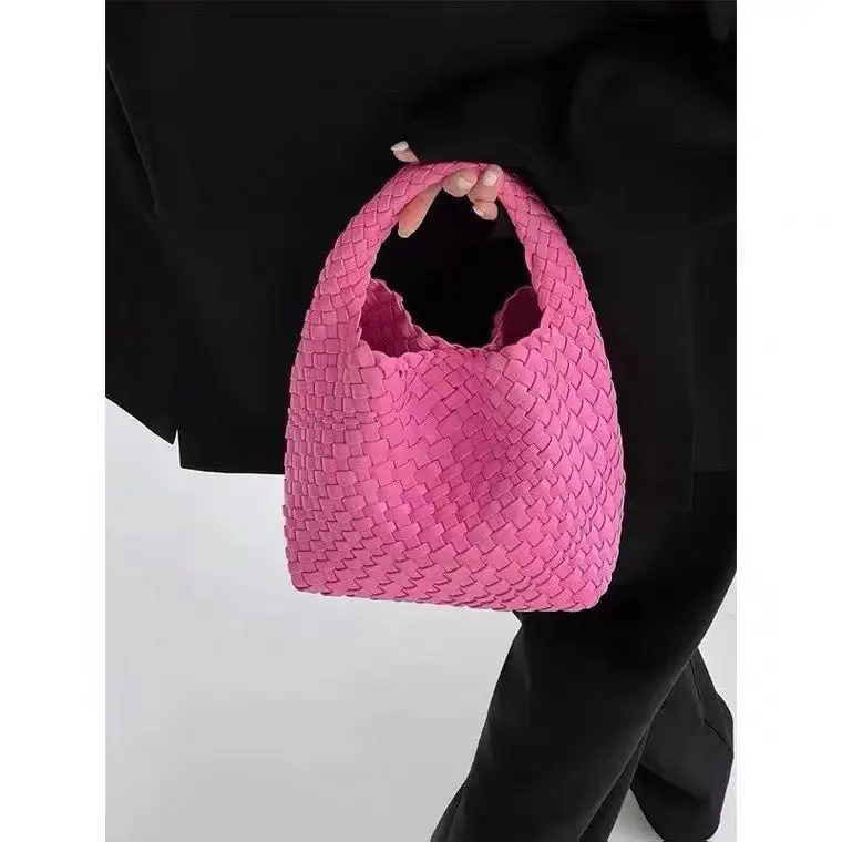 Large Capacity Woven Nylon Mother-Daughter Bag Women's Handbag Shoulder Crossbody Bag Tote Bag Chain Handle Bag for Daily Use