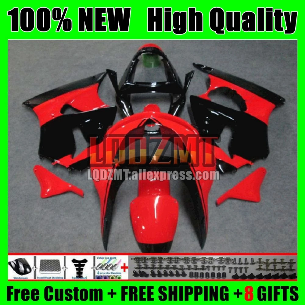 Body For KAWASAKI NINJA 600CC ZX600 ZX636 42No.4 ZX 636 6 R 600 CC ZX 6R Factory red ZX-636 ZX-6R ZX6R 98 99 1998 1999 Fairing