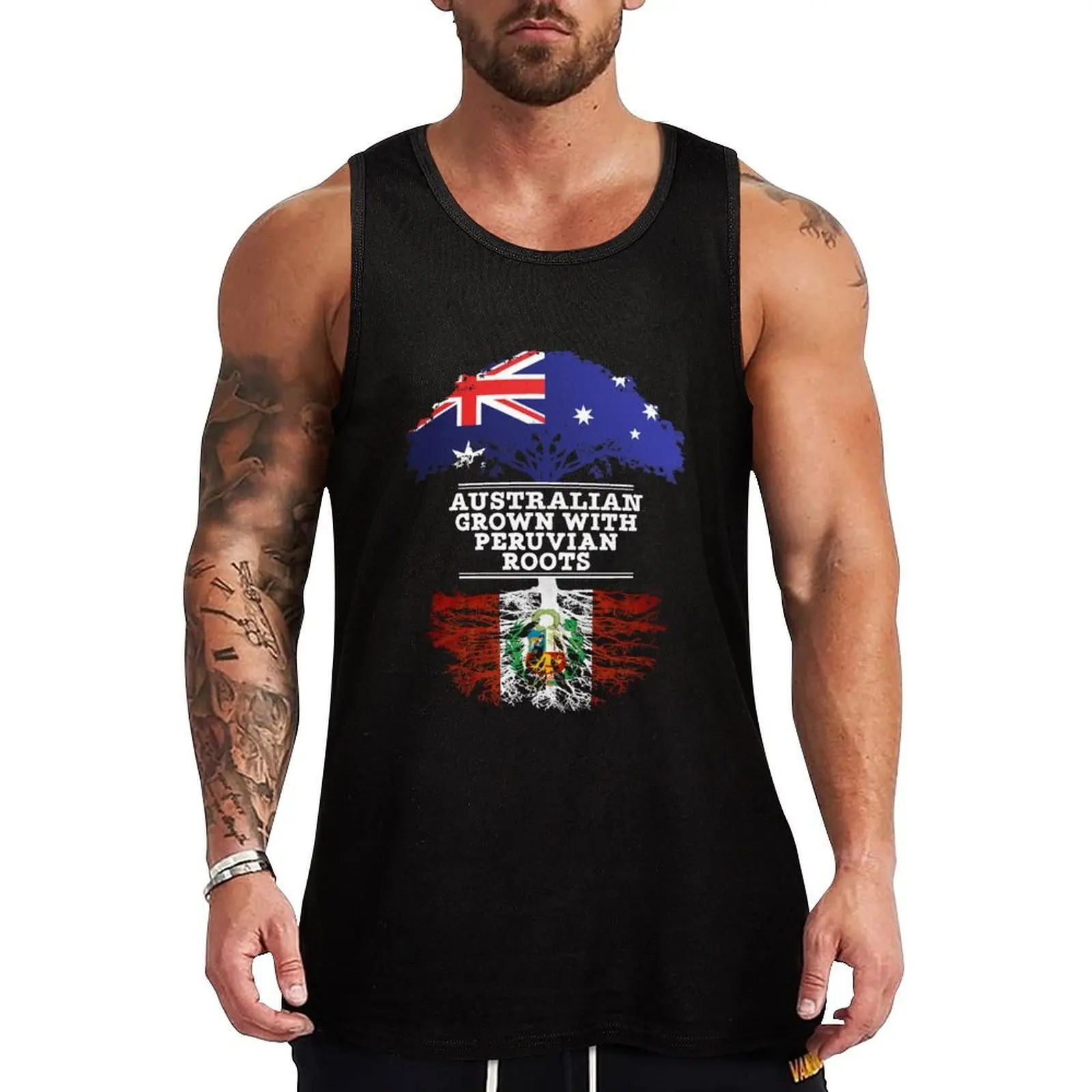 Australian Grown With Peruvian Roots - Gift For Peruvian From Australia With Country Roots From Peru Tank Top