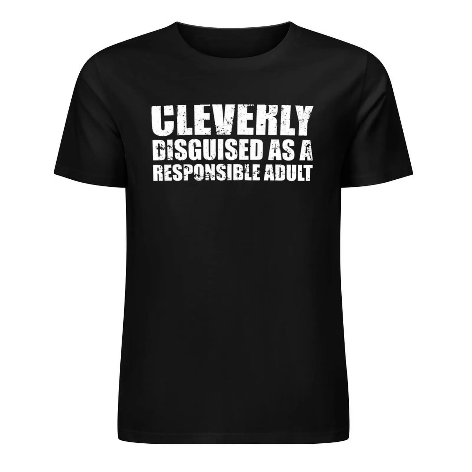 

Cleverly Disguised As A Responsible Adult T-Shirt basketball graphic tees blue archive mens vintage t shirts