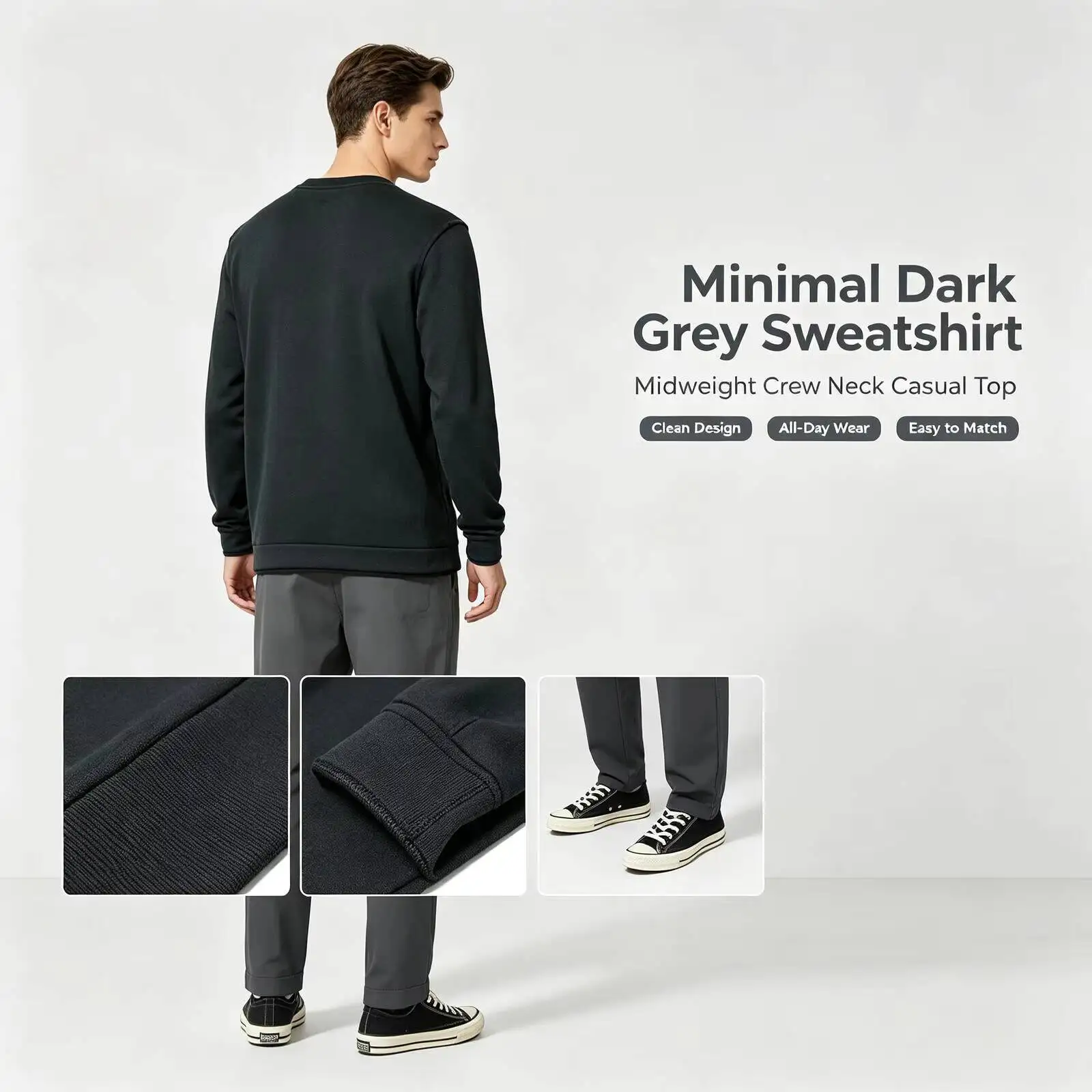New Under Armour Sweatshirt Men's Sportswear Running Fitness Training Comfortable Casual Fashion Pullover 6003723-001