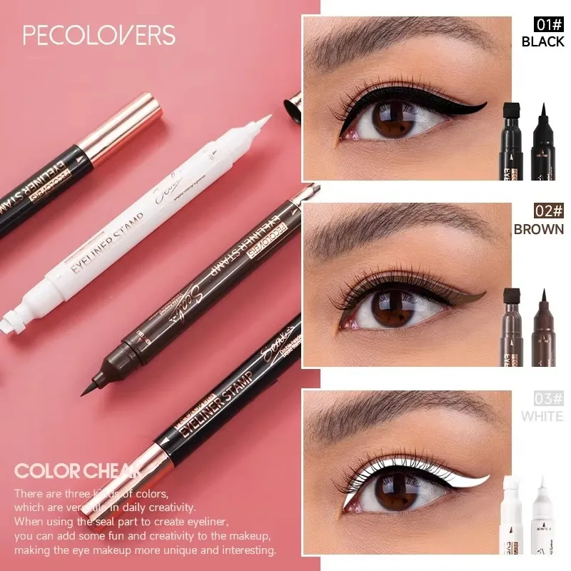 Black Liquid Eyeliner, Long Lasting, Quick Drying, Waterproof, Fine Tip, Suitable for Daily Use