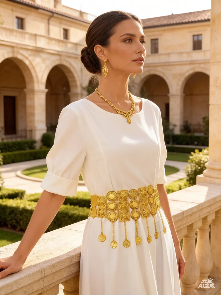 Bridal Golden Belt - Intricate Coin Tassel & Filigree Design For Luxe Wedding Gown Waist